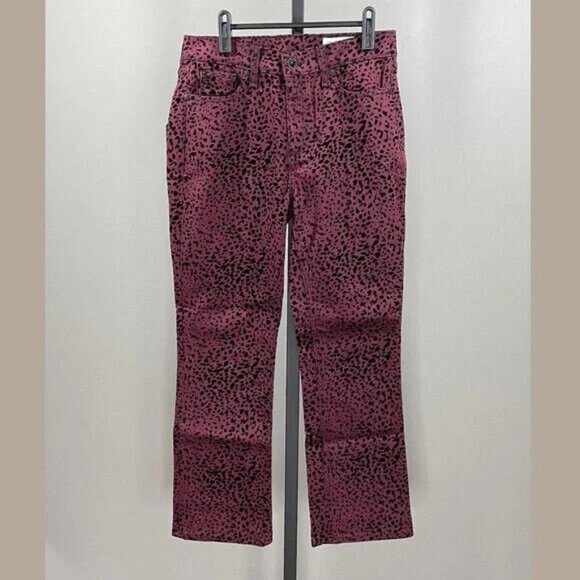 rag & bone Pants - NEW Rag & Bone Red Black Cheetah Hana Pants Womens 26